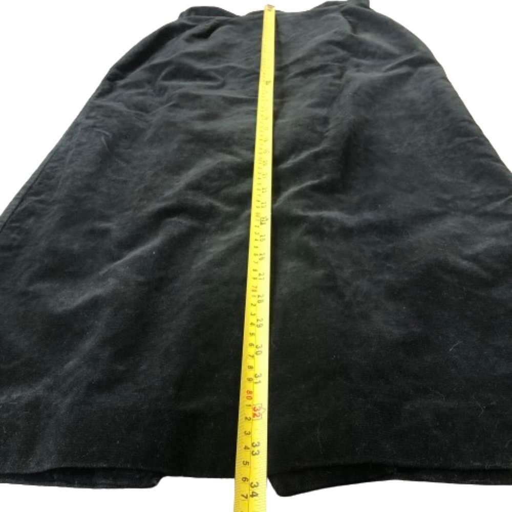 Vintage pencil fitted velvet skirt with bow - Picture 13 of 15